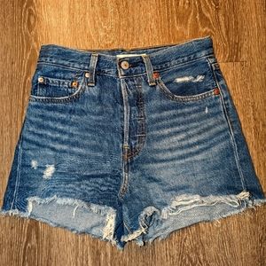 Levi's Rib Cage High Waist Cut Off Shorts
